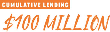 100 Million Cumulative Lending Graphic