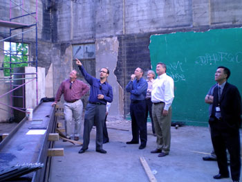 Looking at the construction of Fox Theater