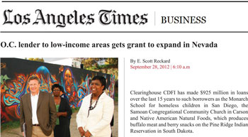 Clearinghouse CDFI featured in LA Times