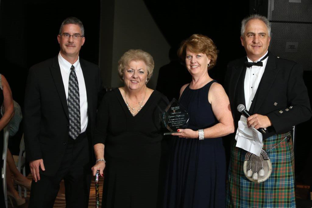 Ray Chicoine, COO of Monarch Healthcare; Marilyn Ditty, DPA and CEO of Age Well, Susan Montoya, SVP of First Bank, and Jim Cherrie, President of Age Well’s Board of Directors