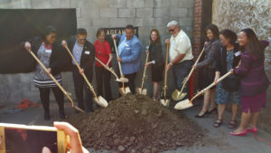 CARE Center - Groundbreaking 2 - shoveling 1