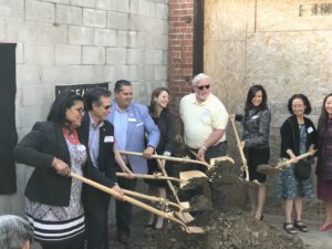 CARE Center - Groundbreaking 4 - shoveling 3