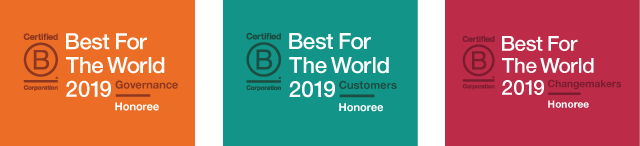 2019 Best for the World - Governance, Customers, & Changemakers