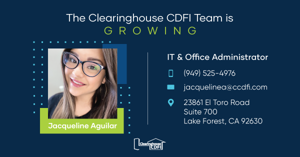 Congratulations, Jacqueline Aguilar, CCDFI IT & Office Administrator