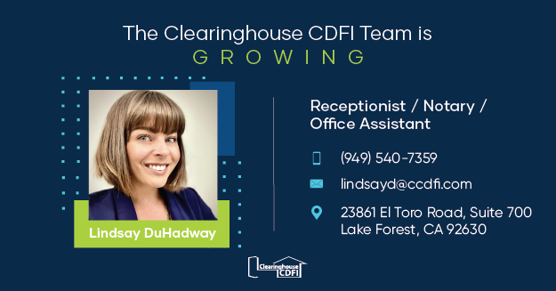 CCDFI Welcomes Lindsay DuHadway - Receptionist, Office Assistant, Notary