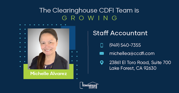 CCDFI Welcomes, Michelle Alvarez, Staff Accountant 