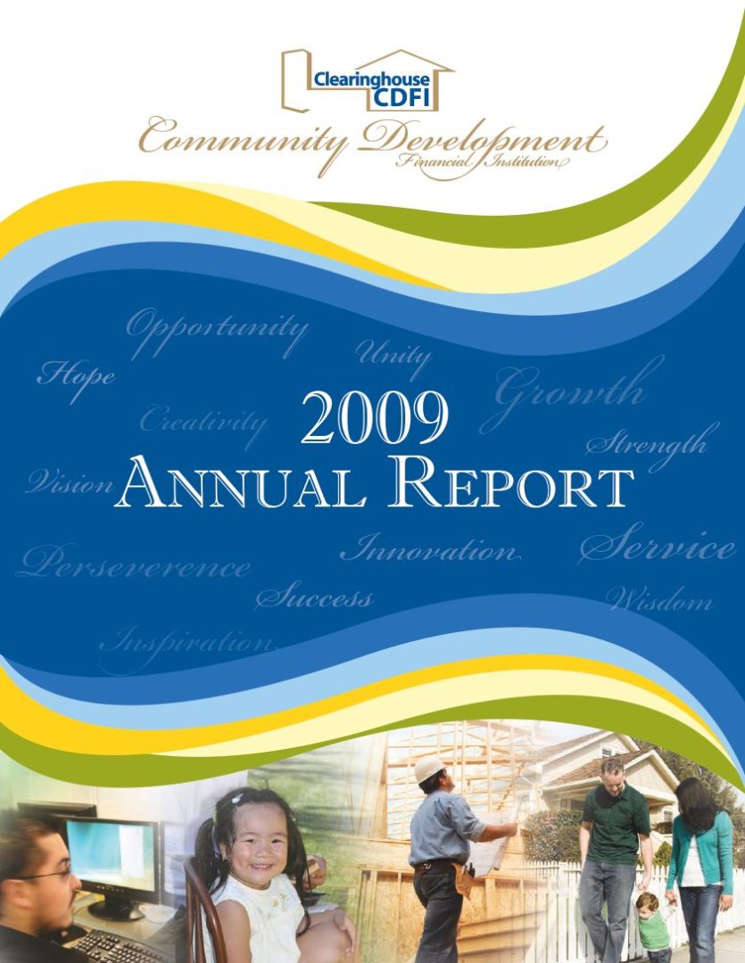 Cover of Clearinghouse CDFI's 2009 Annual Report