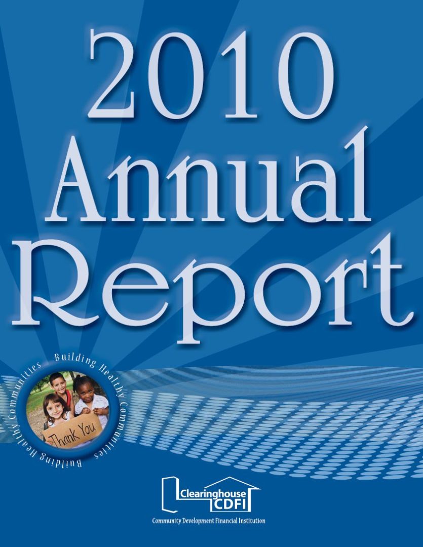 Cover of Clearinghouse CDFI's 2010 Annual Report