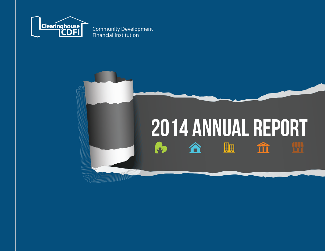 Cover of Clearinghouse CDFI's 2014 Annual Report