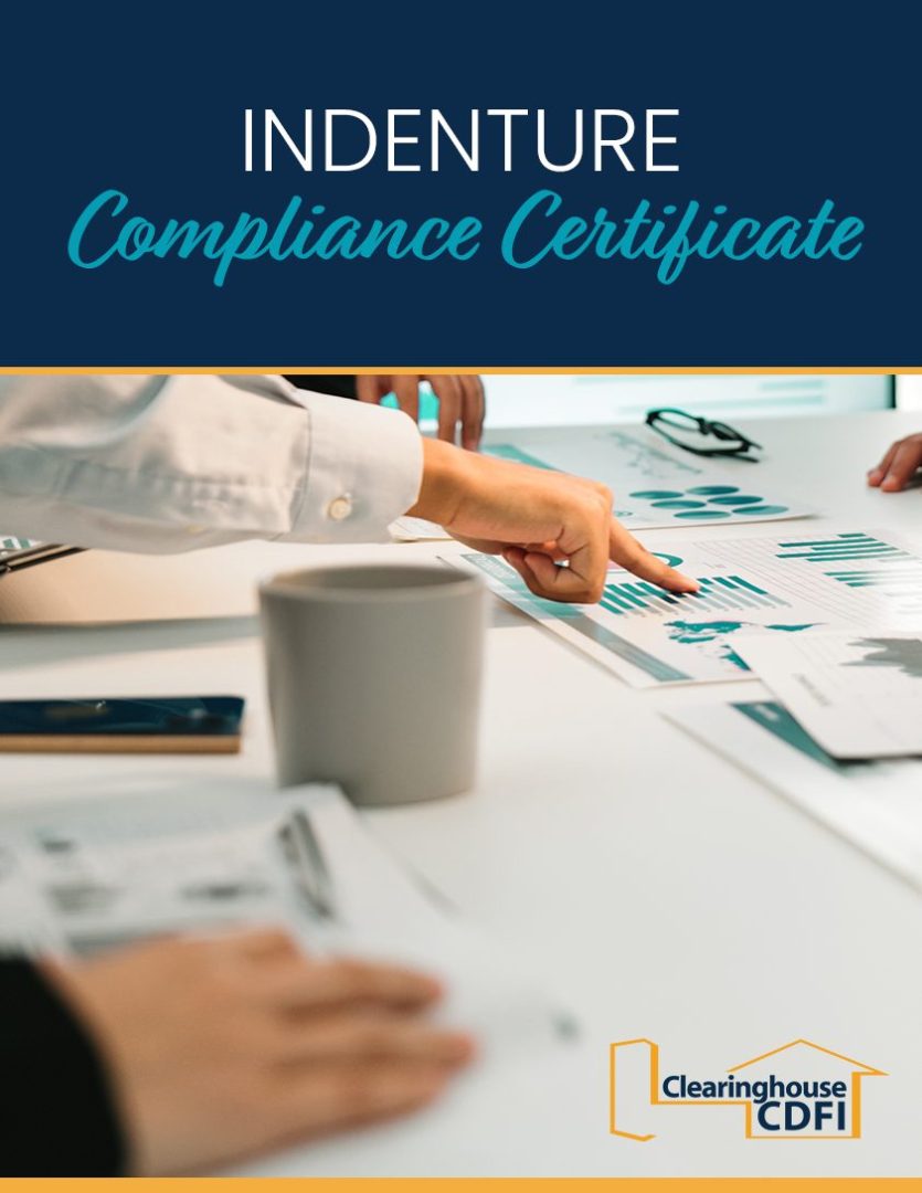 CCDFI-Indenture-Compliance-Cert-Cover